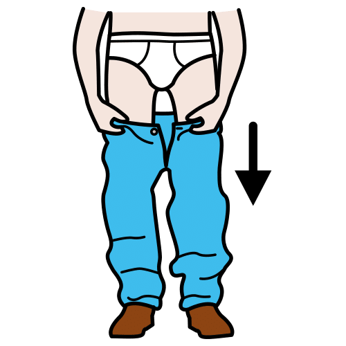 take trousers off