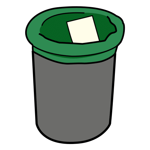 wastepaper basket