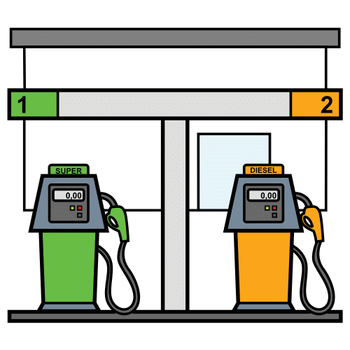petrol station