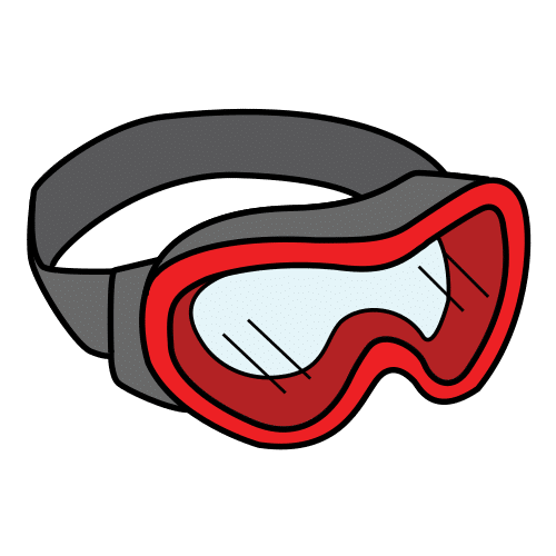 skiing glasses