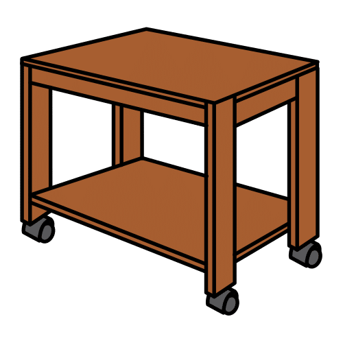 caster table