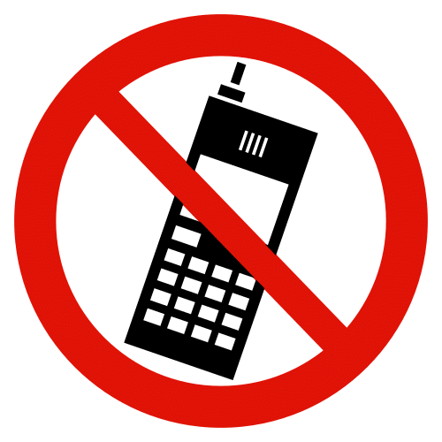 Turn mobile telephones off