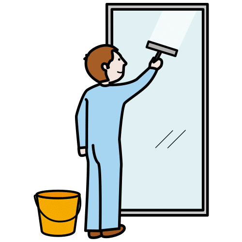 clean the glass
