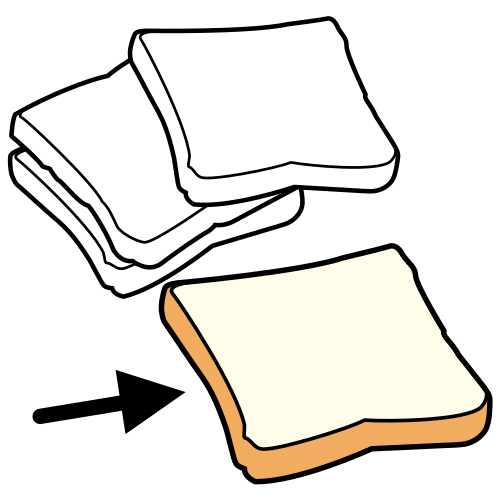 tin loaf slice
