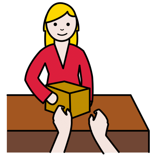 pick up a package