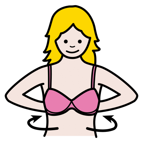 put the bra on
