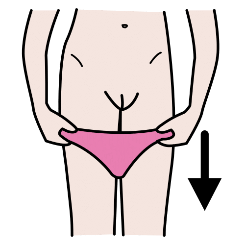 take panties off