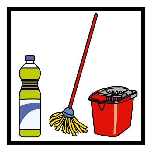 cleaning room