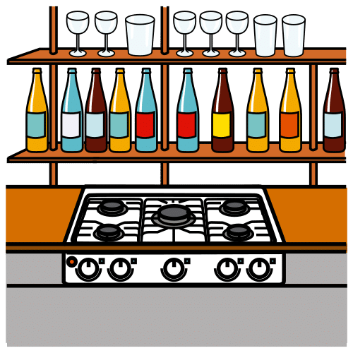 cafe's kitchen
