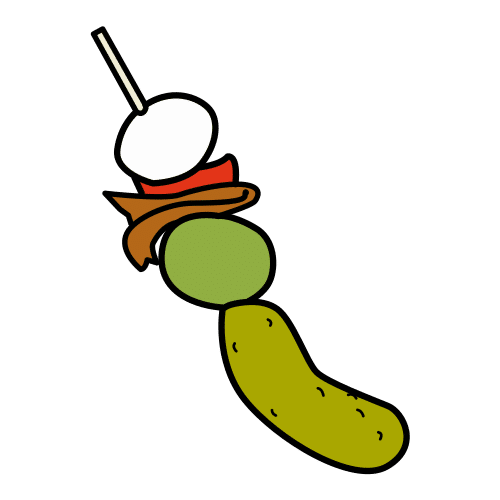 skewered appetizer