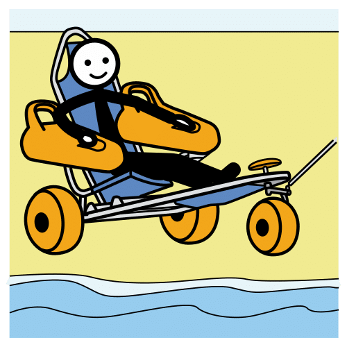 adapted beach chair