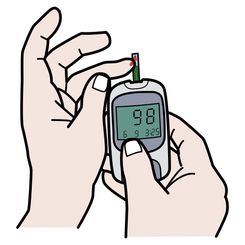 take blood sample