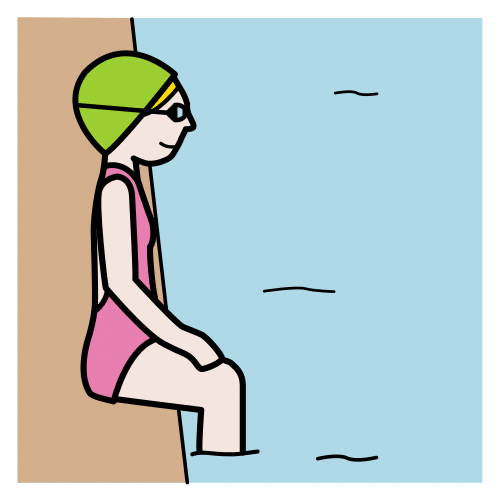 sit on the edge