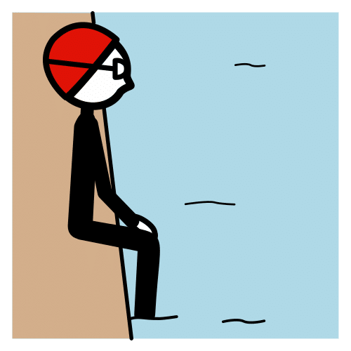 sit on the edge
