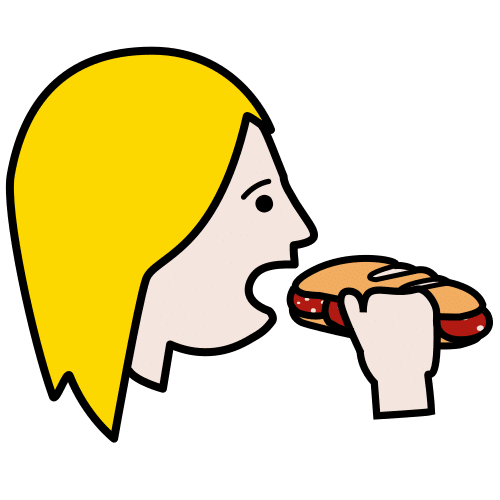eat a sandwich