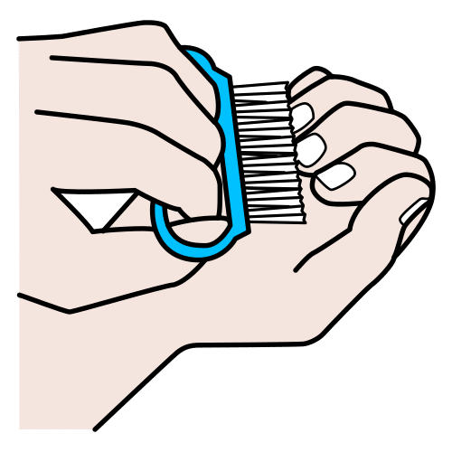 brush nails