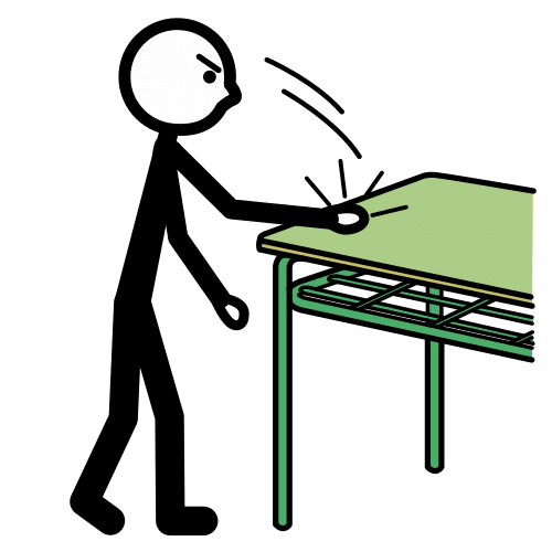 beat the table