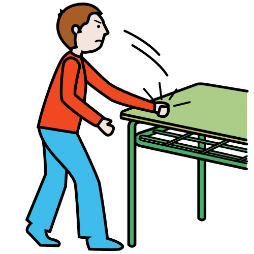 beat the table