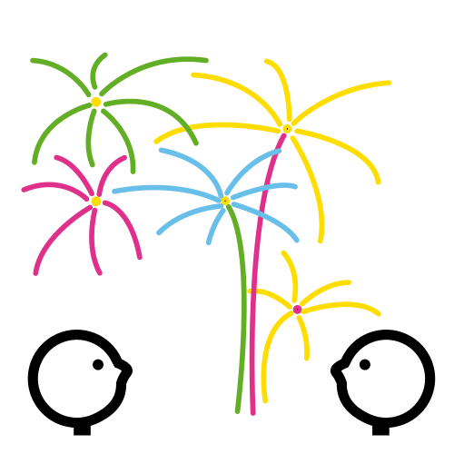 see the fireworks