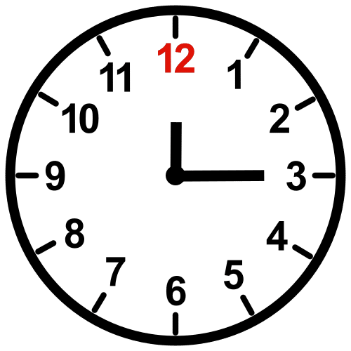 quarter past twelve