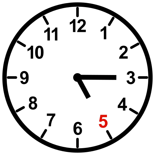 quarter past five