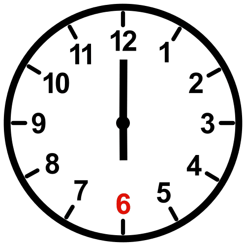 six o'clock