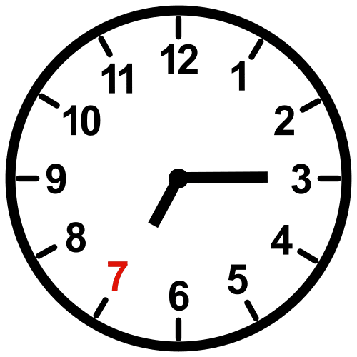 quarter past seven