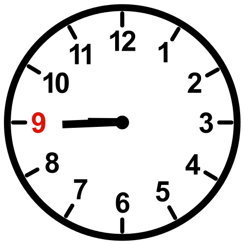 a quarter to ten