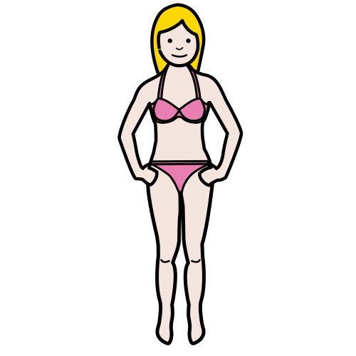 woman in underwear