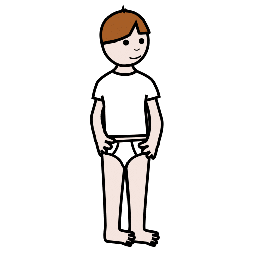boy in underwear