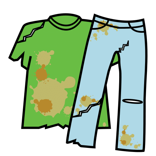 torn clothes