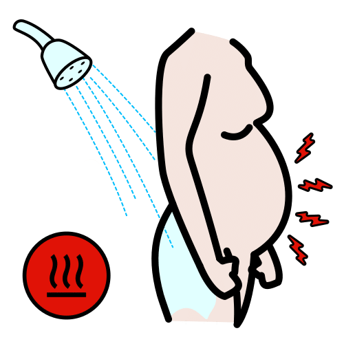 hot shower