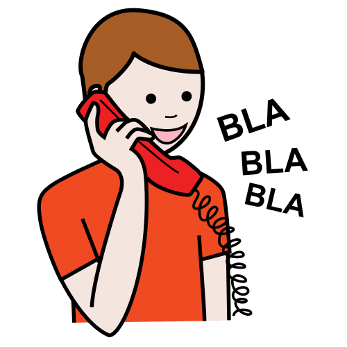 speak on the phone