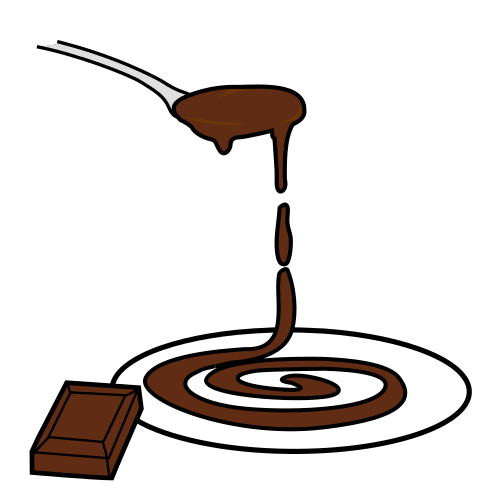 pour chocolate syrup