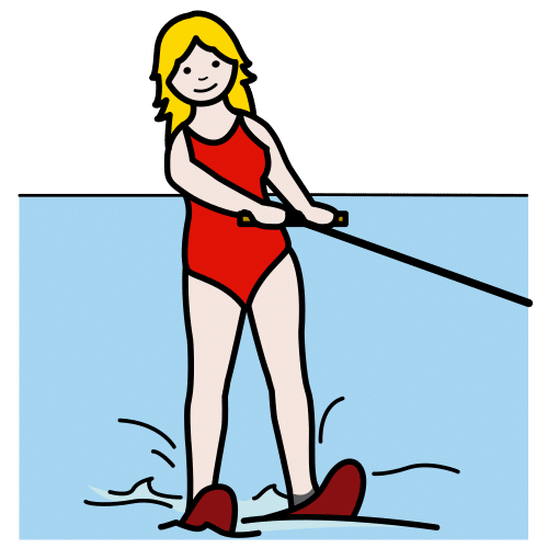 water skiing