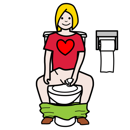 wipe the pee