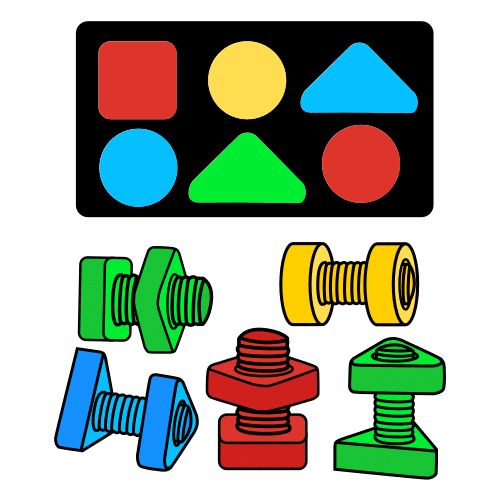 screw shape toy