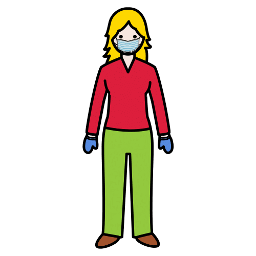 woman with mask