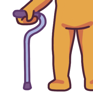 offset handle cane