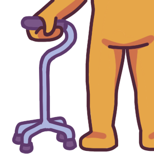quad cane cane