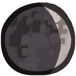 waxing crescent moon