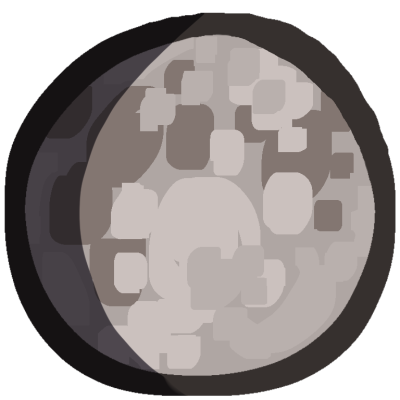 waxing gibbous moon