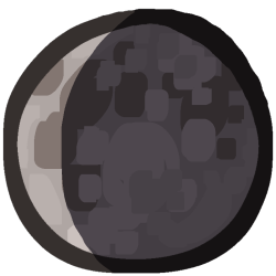 waning crescent moon