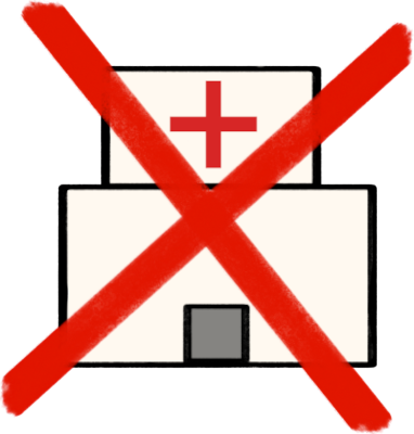 no hospital