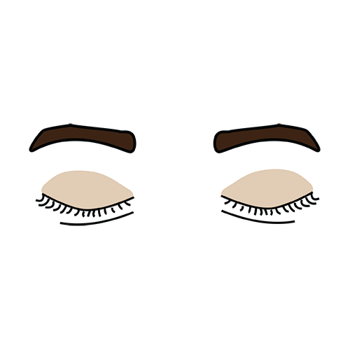 close your eyes